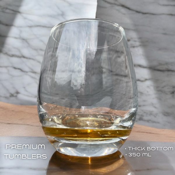 Catrinaz® Premium Whiskey Set - Incl. 2 Tumblers (350ml) - 4 Golden Whiskey Stones - 2 Metal Coasters - Storage Bag - Ice Tongs - Luxury Gift Box - Image 6