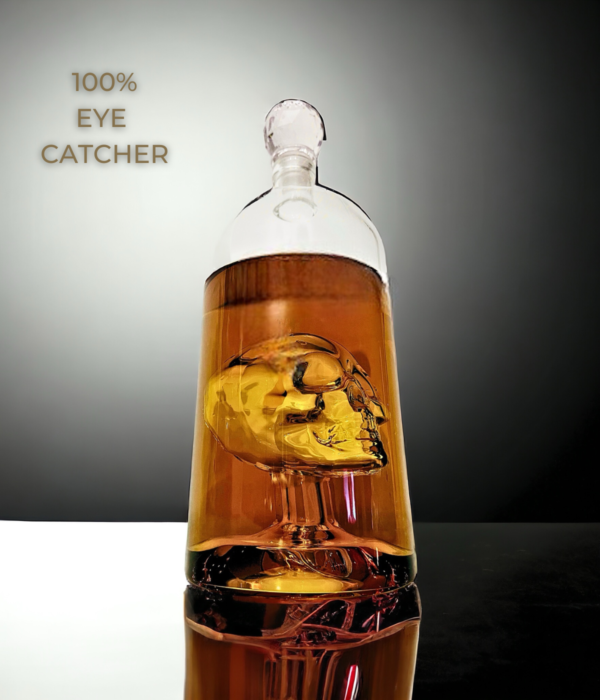 Catrinaz®  Premium Spirit Carafe - Tequila Decanter -  Skull Design - Decanter - Whiskey carafe -1L - Luxury gift box - Unique Gift - Image 6