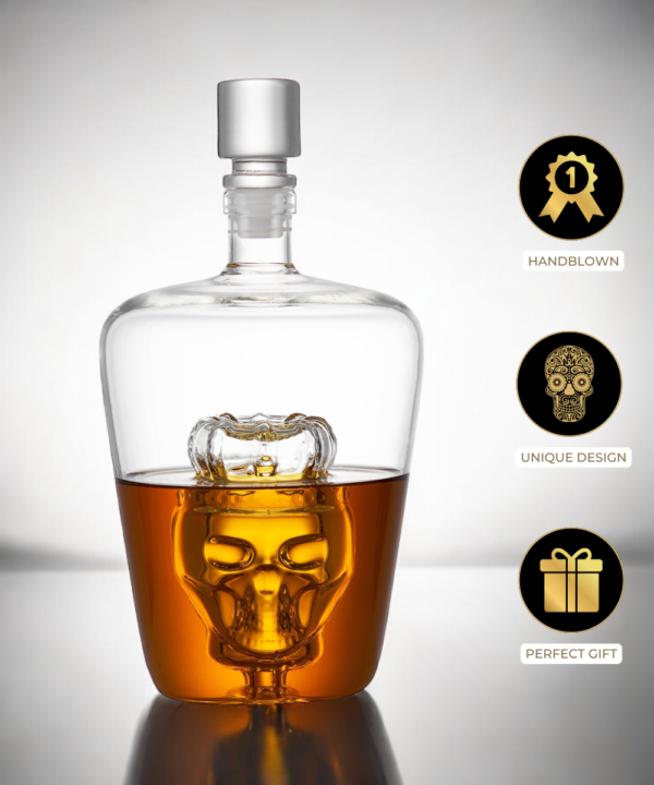 SKULL CROWN DECANTER