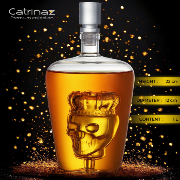 SKULL CROWN DECANTER