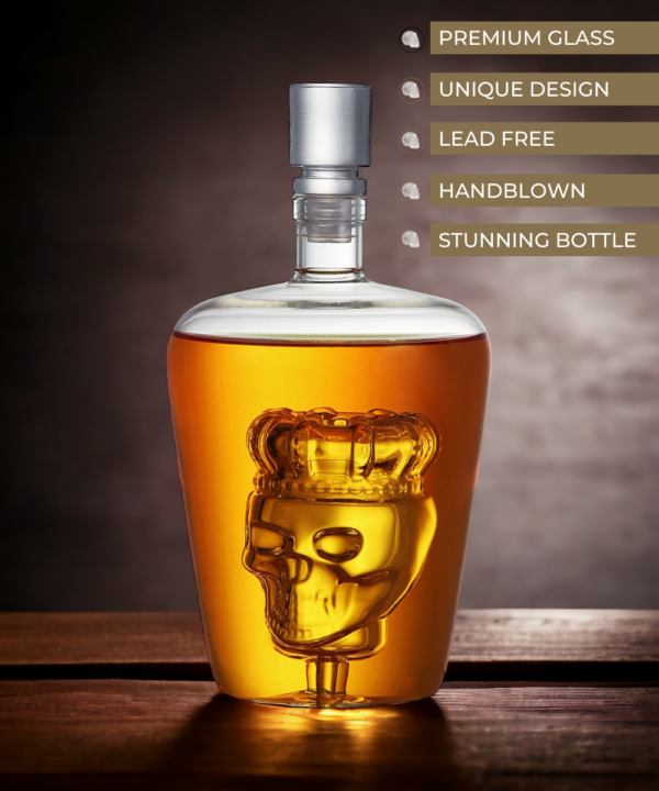 SKULL CROWN DECANTER